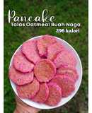 Pancake Talas Oatmeal Buah Naga (menu diet)