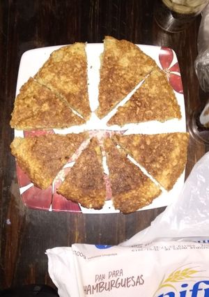 Una foto de Panqueque de banana y avena