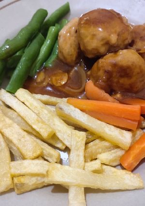 Foto resep Bistik Bola Ayam