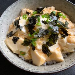 A picture of Silken Tofu & Egg Rice Bowl.