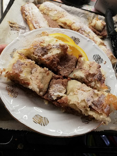 Kandírozott narancsos, csokis süti, leveles tésztából recept fotója