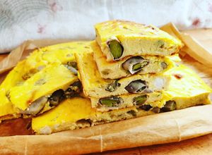 Foto di Frittata al forno con fave, feta e maggiorana