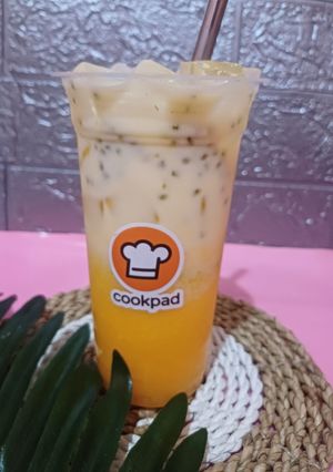 Foto resep Es Orange Fresh Milk
