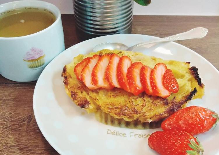 La Recette Pas à Pas Pain perdu aux fraises