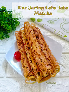 Foto resep Kue Jaring Laba-laba Matcha