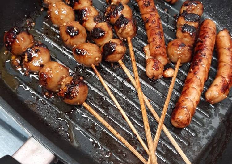 Resep Bakso bakar 🍢🍡 Lezat