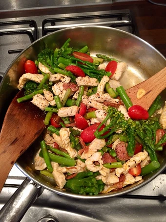 Easy Ways Make Recipes Turkey &amp; Chorizo Veggies the Delicious Appealing.