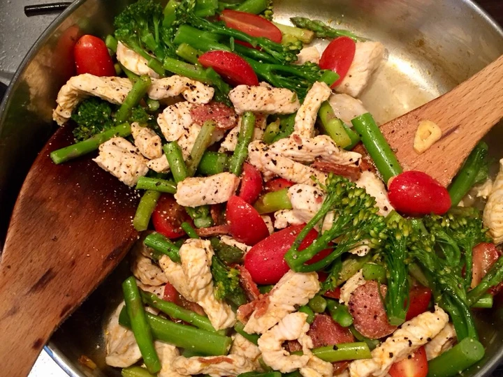 Easy Ways Make Recipes Turkey &amp;amp; Chorizo Veggies the Delicious Appealing.