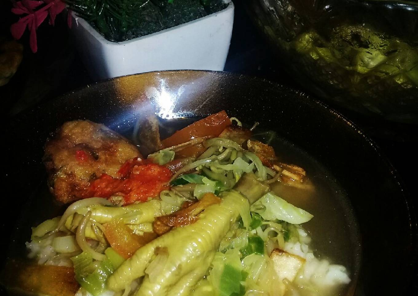 Soto ceker bening