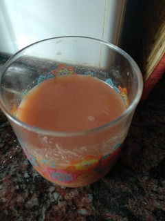 Una foto de Zumo de granada y naranja en Thermomix