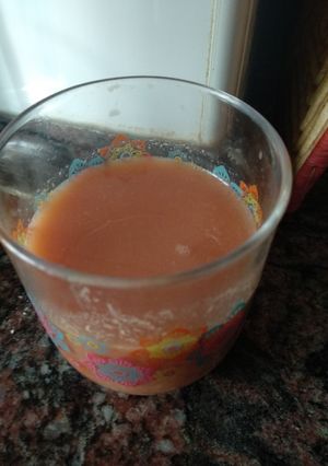 Una foto de Zumo de granada y naranja en Thermomix