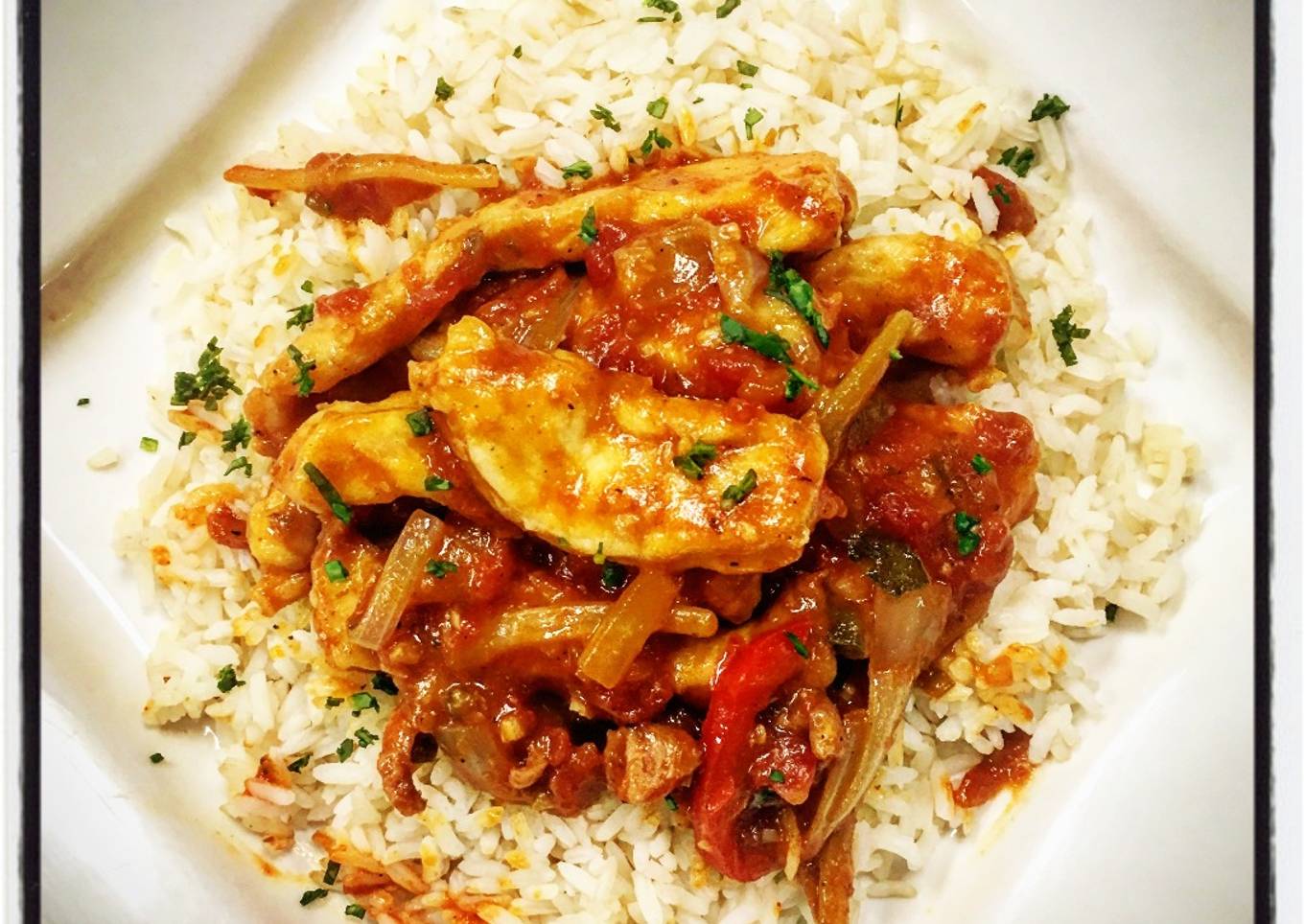 Creole Chicken and Sauce