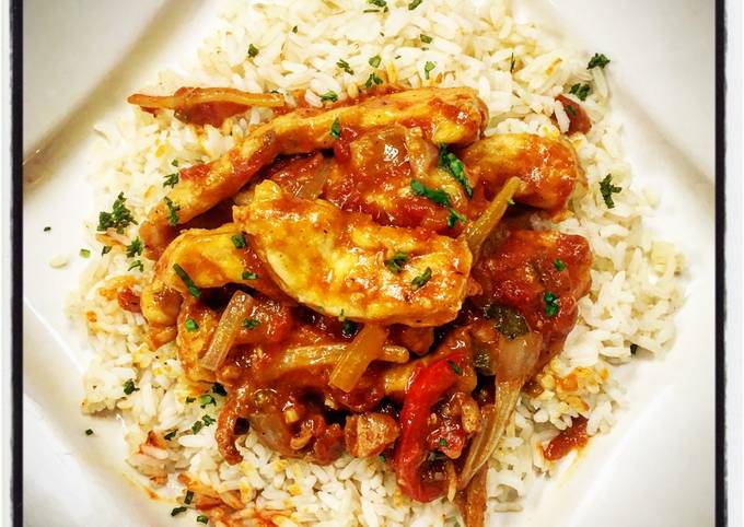 Creole Chicken and Sauce
