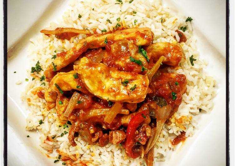 Creole Chicken and Sauce