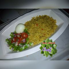 A picture of Jollof rice.