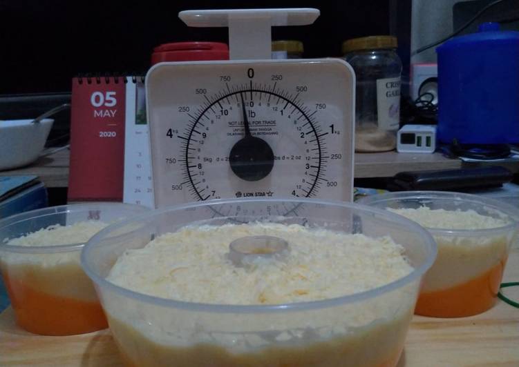 Cara Menghidangkan Puding Mangga With Vla Cheese Anti Gagal!