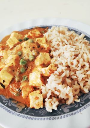 मटर पनीर ब्राउन राईस रेसिपी मुख्य फोटो