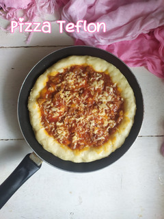 Foto resep Pizza Teflon topping daging