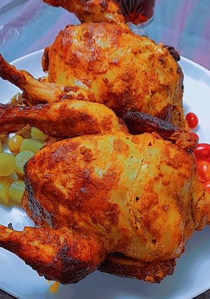 صورة لوصفة دجاج مشوي بالفرن 😋