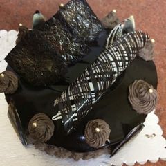 A picture of Chocolate truffle cake.