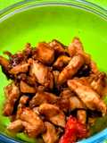 Tumis kecap jahe daging ayam filet