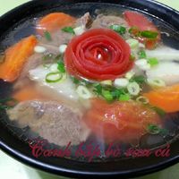 Canh Bắp Bò Hầm Rau Củ