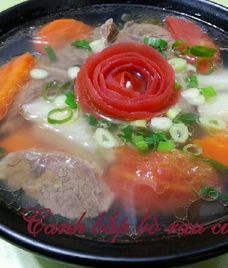 bắp bò hầm gừng