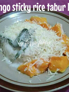 Foto resep Mango sticky rice tabur Keju