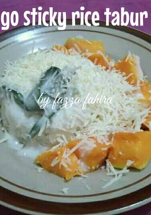 Foto resep Mango sticky rice tabur Keju