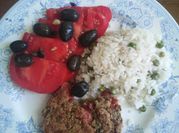 Una foto de salchicha vegetariana