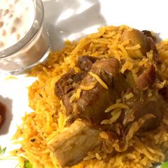 A picture of Mutton Pulao.