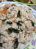 Nasi goreng daun kari sederhana