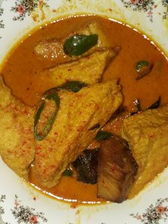 Foto resep Mangut pedas pari asap tahu