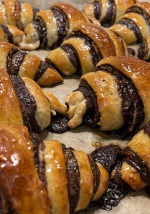 Csokis kiflik recept fotója