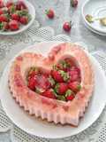 Puding Yogurt Strawberry dg Bit dan Secang