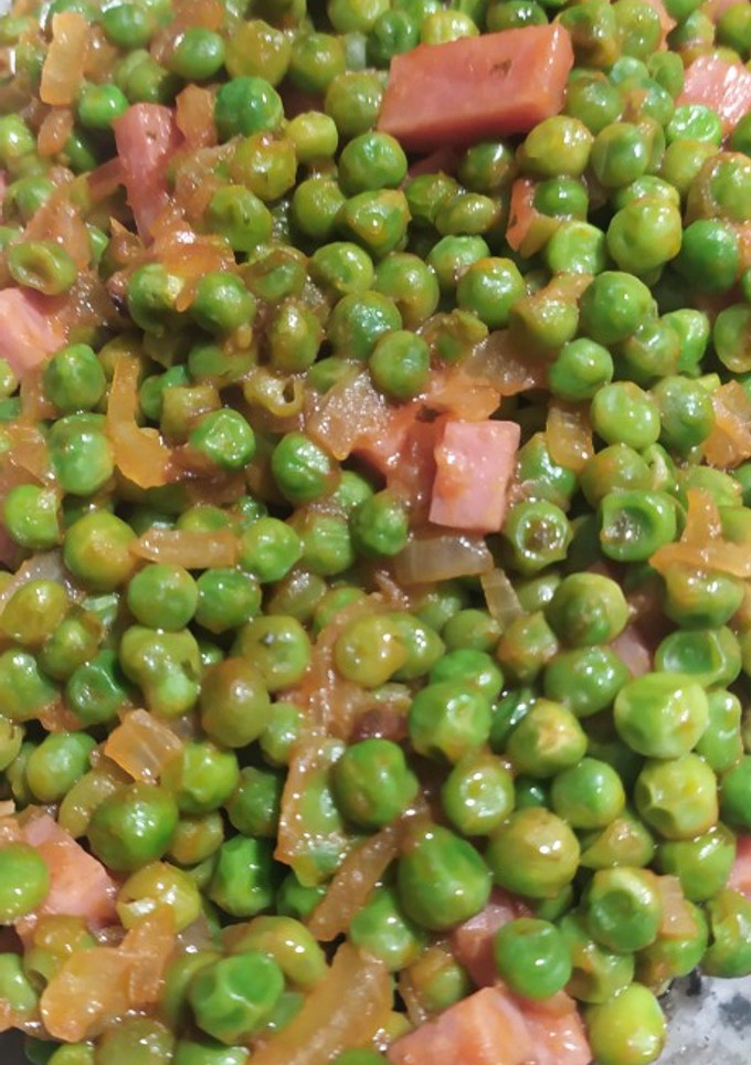 Una foto de Guisantes salteados