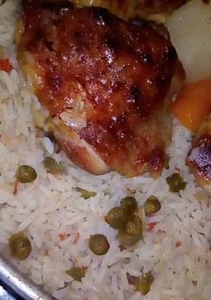 صورة لوصفة ارز في الفرن