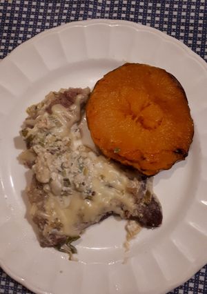 Una foto de Matambre tiernizado con calabaza