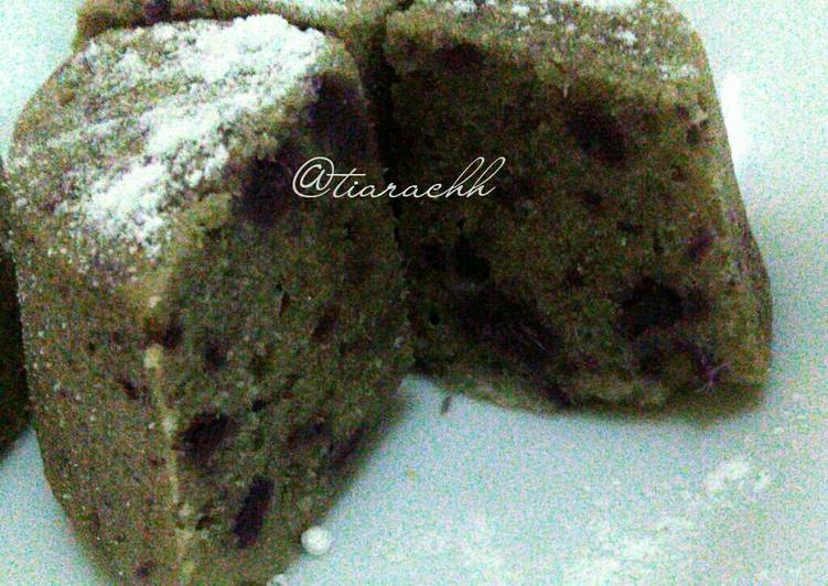 Brownies kukus ubi ungu