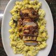 Entrecot de cerdo con coliflor a la crema