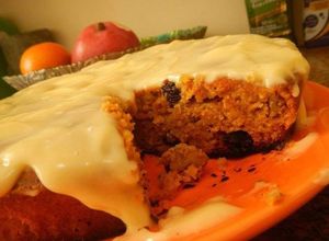 Foto de Bolo de cenoura com cobertura de Cream Cheese