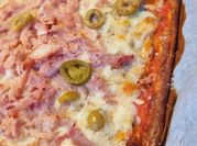 Una foto de base pizza saludable