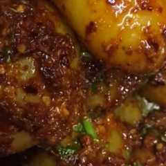 Una foto de Papas con chiles para acompañar carne asada