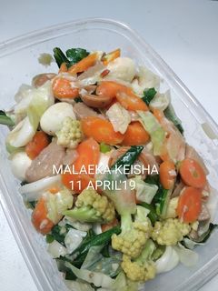 Foto resep Capcay Sayur Bakso Sosis Telor Puyuh Enak simpel