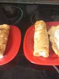 Canelones de verdura con tortillas cuadradas