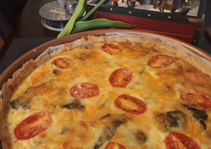 Quiche Bayam Mozzarella