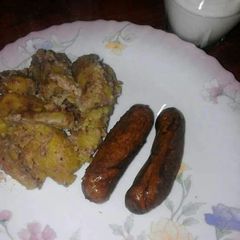 A picture of Plaintains in Peanut Sauce...