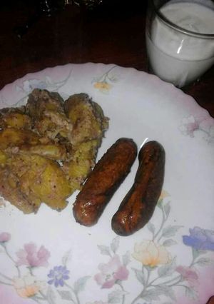 A picture of Plaintains in Peanut Sauce...