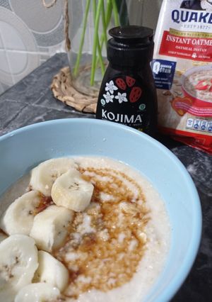 Foto resep Oatmeal topping pisang madu