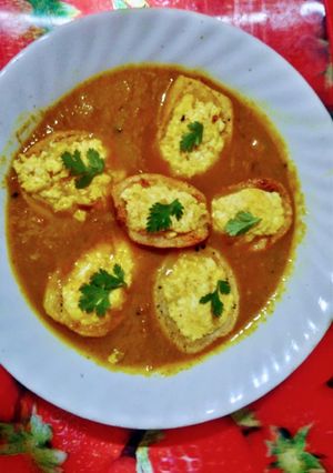 A picture of Potato eggs.